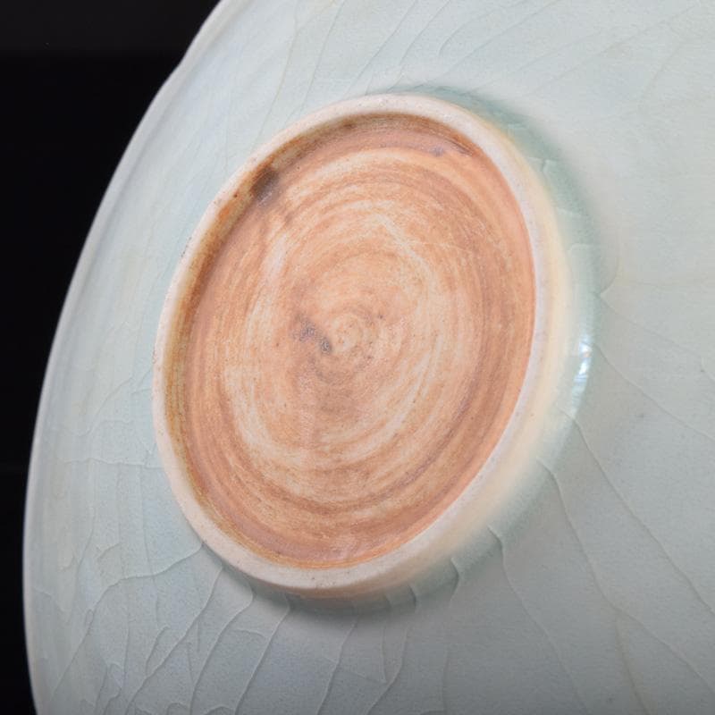 中国　影青　青白釉　陽刻　花文　輪花鉢　2点まとめて　M　R7770