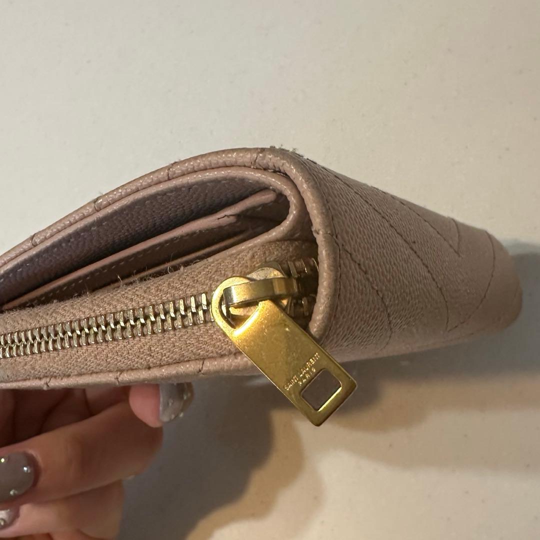 サンローラン　財布　ベビーピンク