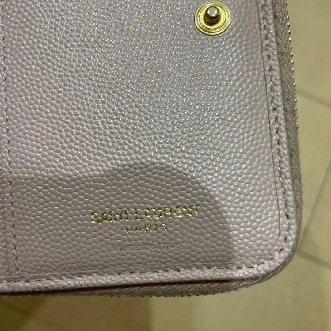 サンローラン　財布　ベビーピンク