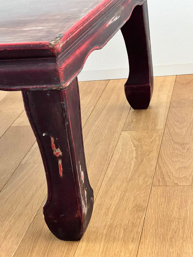 漆塗り 座卓 机 テーブル ちゃぶ台 古家具 昭和レトロ