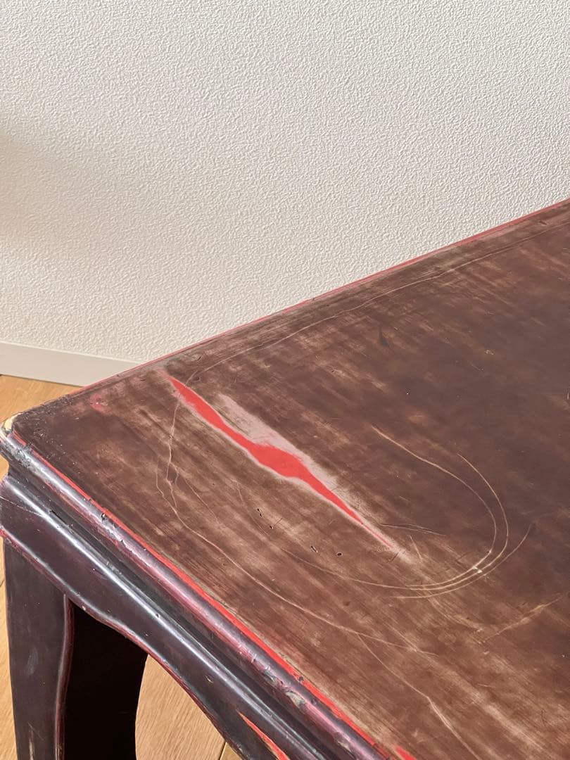 漆塗り 座卓 机 テーブル ちゃぶ台 古家具 昭和レトロ