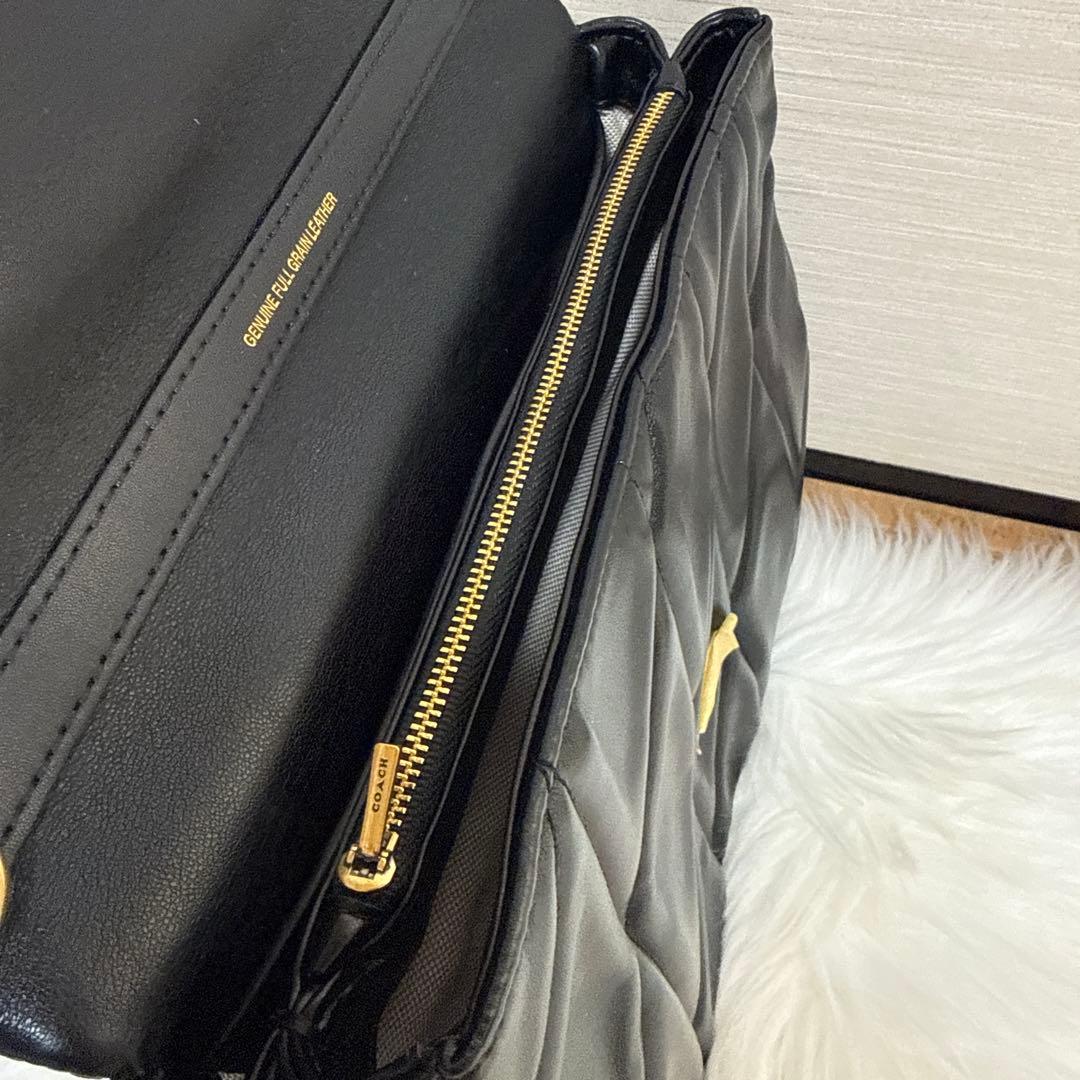 COACH タイムズ スクエア タビー ショルダー バッグ・キルティング