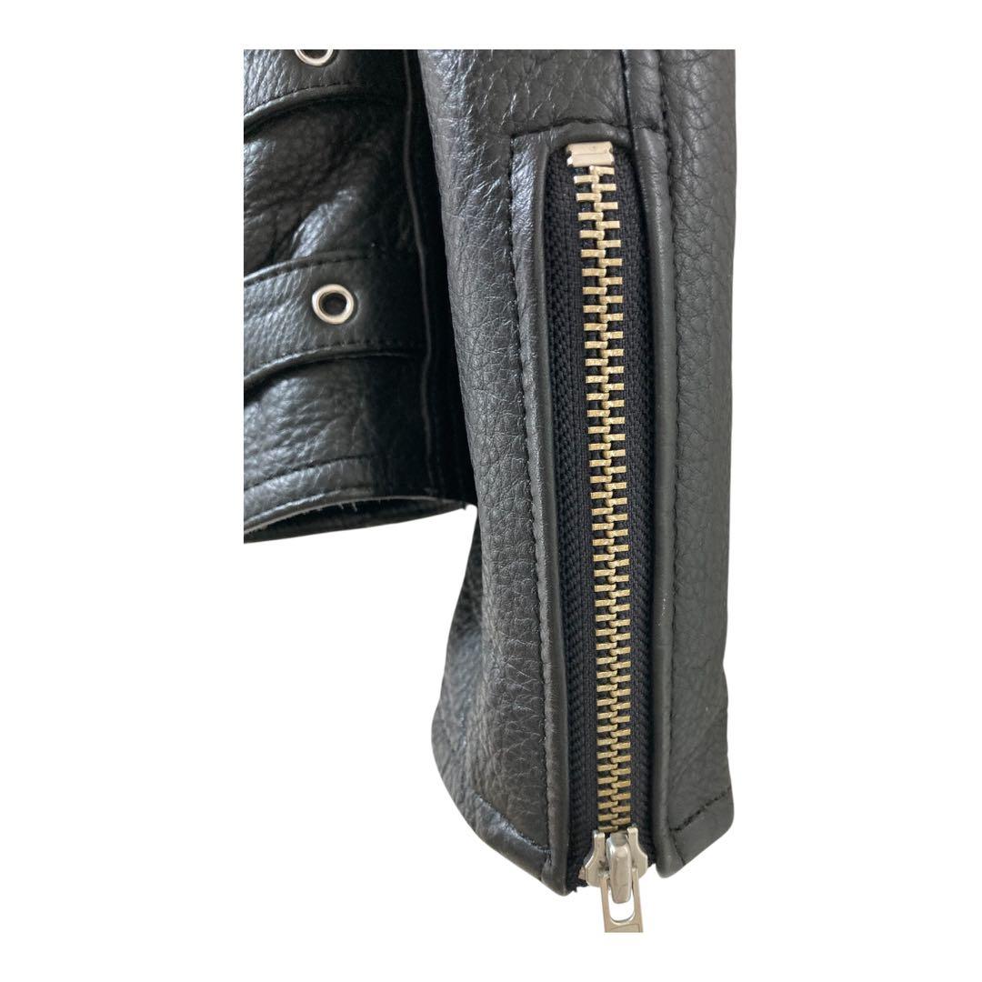 【美品】カドヤ　シングルレザージャケット パット&ライナー付き