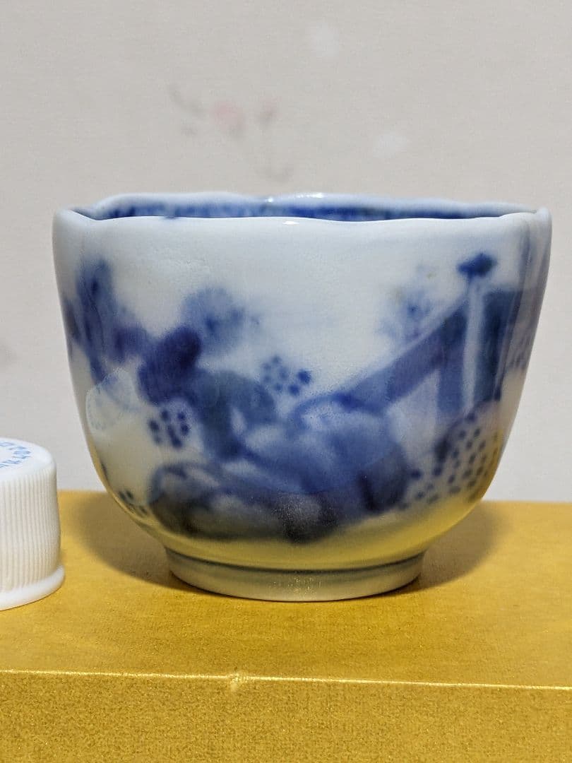 ♦古伊万里 大明成化年製 染付 賢人図 茶碗 コレクション 骨董品 アンティーク