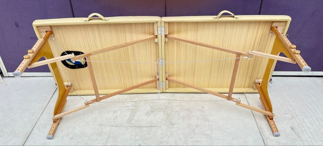 ベンチ付き折りたたみベッドほぼ未使用品