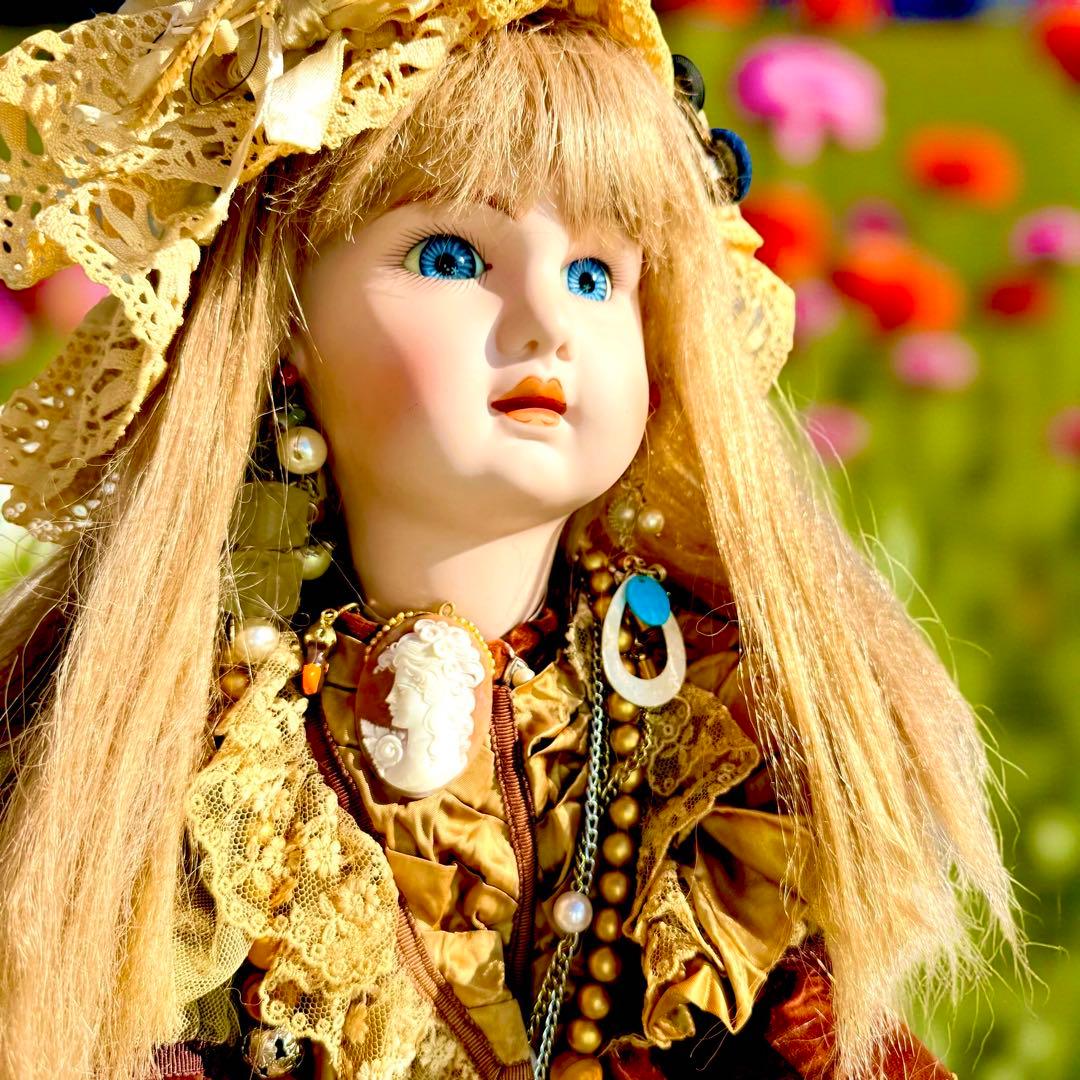 ビスクドール ジュモー フランス プリンセスドレス シェルカメオ エリザベスコイ