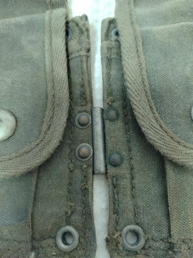 麦*様 自衛隊 M1小銃弾納マガジンポーチ官給品 昭和33年初期型M1ガーランド