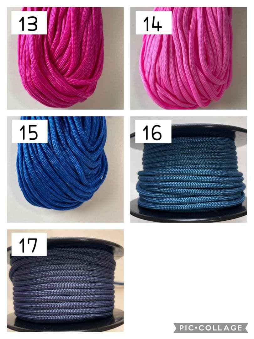 パラコード　スマホハンドストラップ　カラーオーダーページ