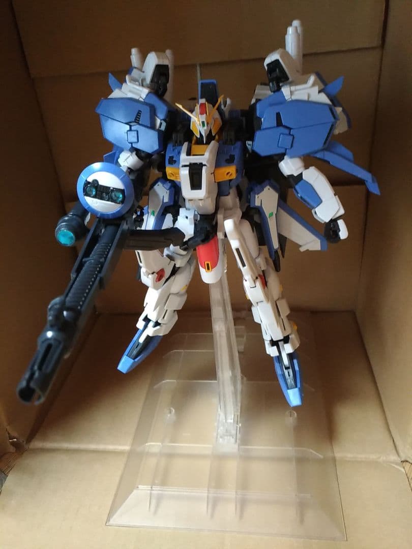 ガンプラ完成品 1/100 MG Ex-Sガンダム リニューアル 専用台座付