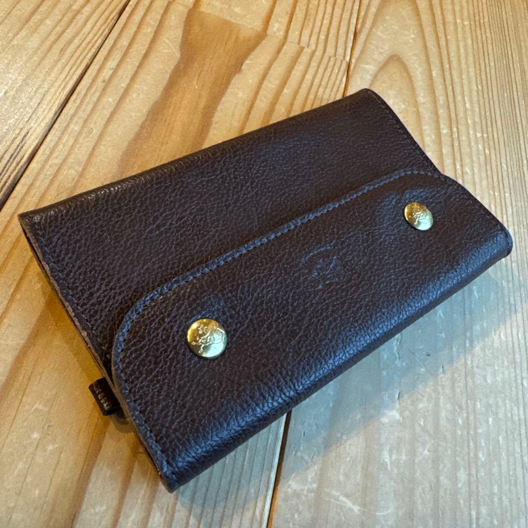 【新品】IL BISONTE ミディアムウォレット こげ茶☆