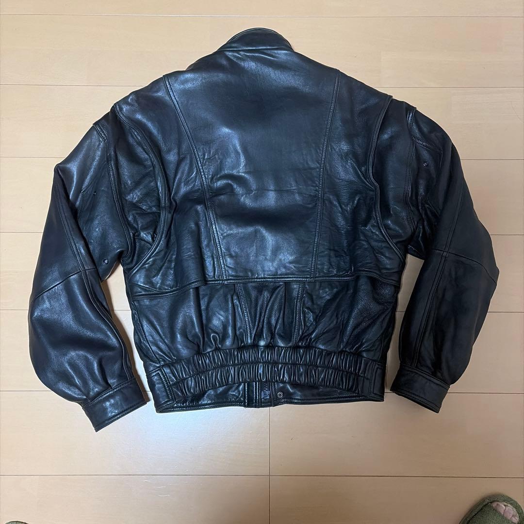 leather jacket 90s レザージャケット　短丈