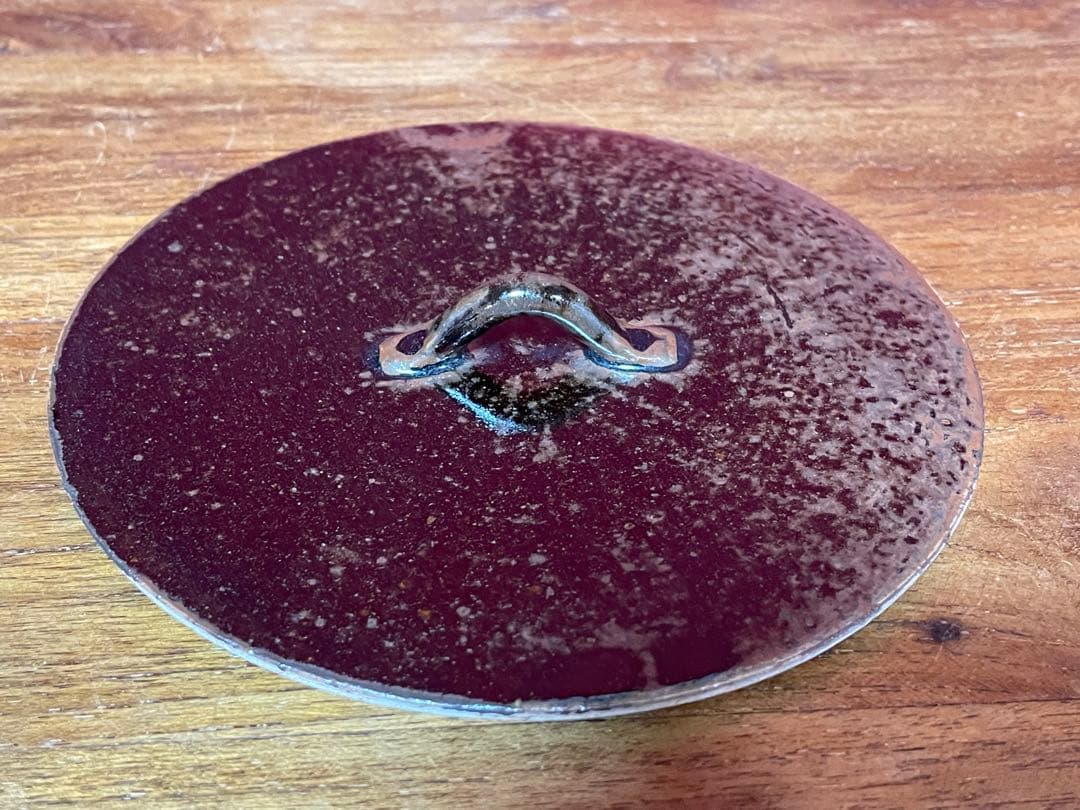 淡海ぜぜ 陽炎園 岩崎新定 膳所焼 耳付水指古膳所写耳付水指裏千家十五代鵬雲斎