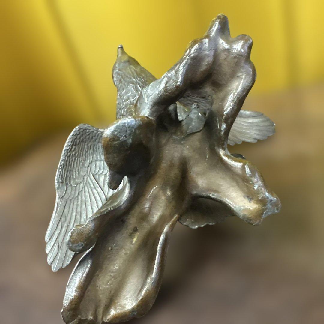 金工，锡製，ヴィンテージ 鷹 オブジェ 置物 インテリア