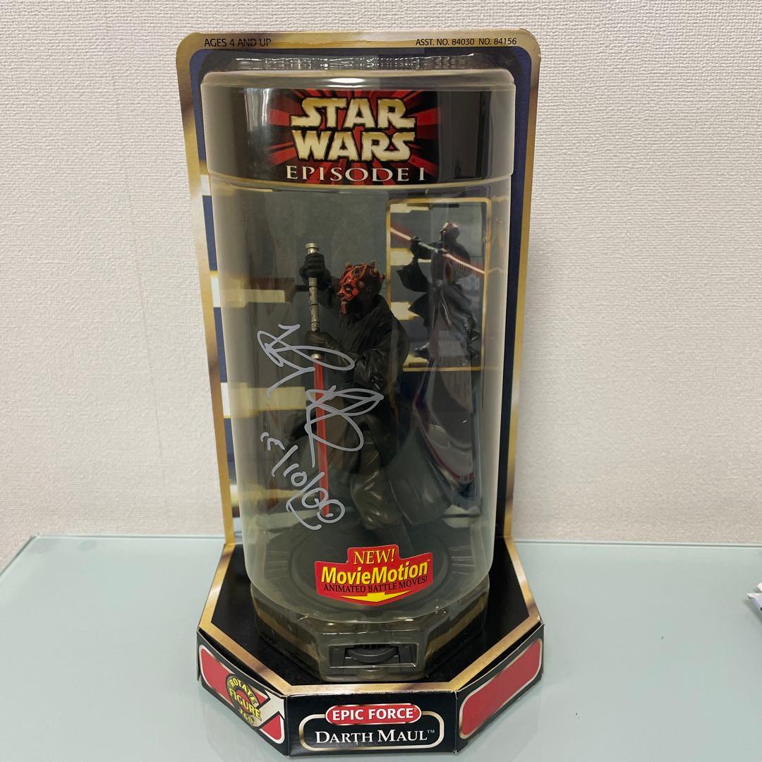 スターウォーズ　ダースモール直筆サイン入りフィギュア