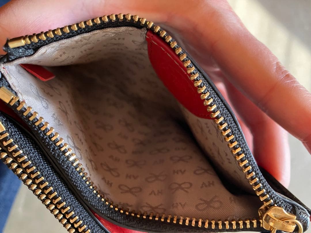 ANYA HINDMARCH ダブルジップ ウォレット