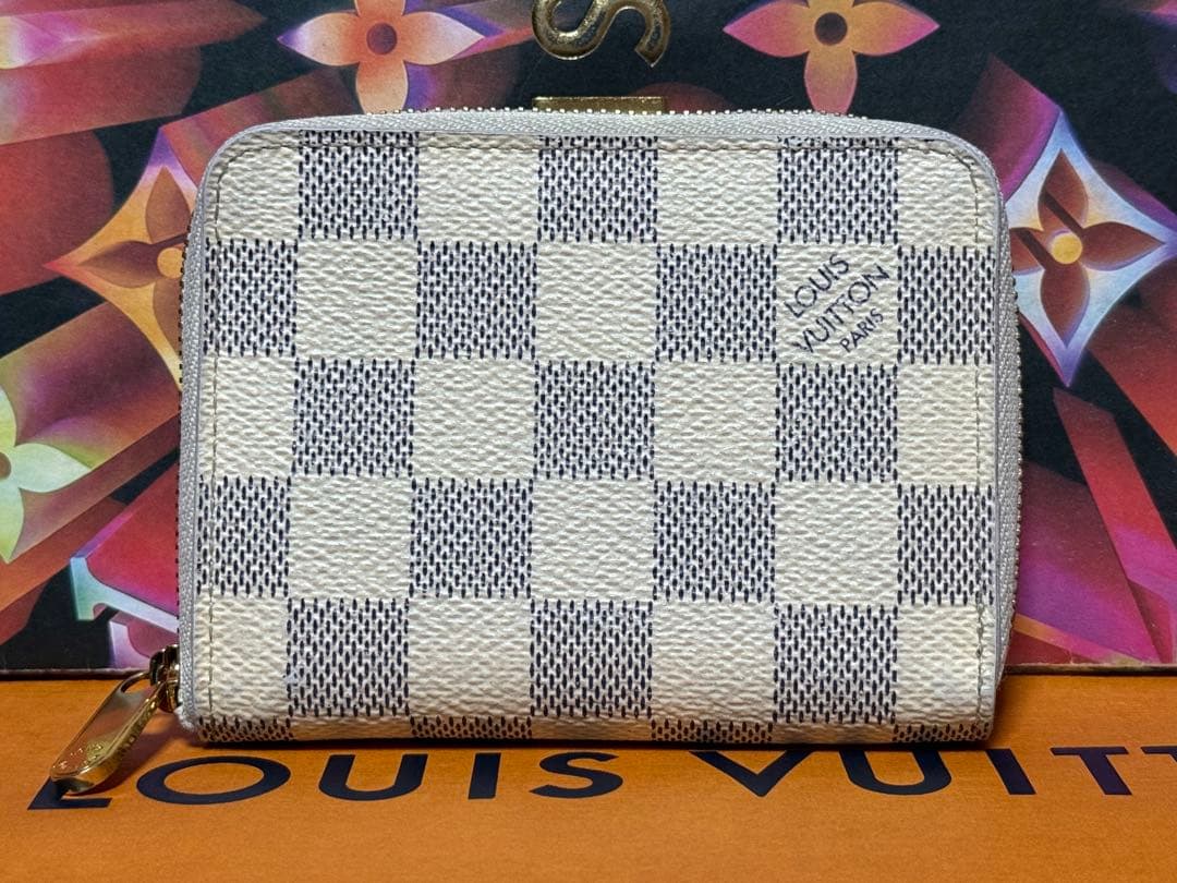 ICチップ搭載　ルイヴィトン　ダミエアズール　ジッピーパース