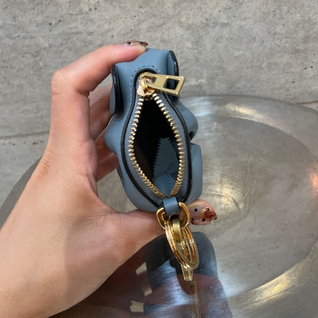 mochapanda　象の形 ケース グレー レザー