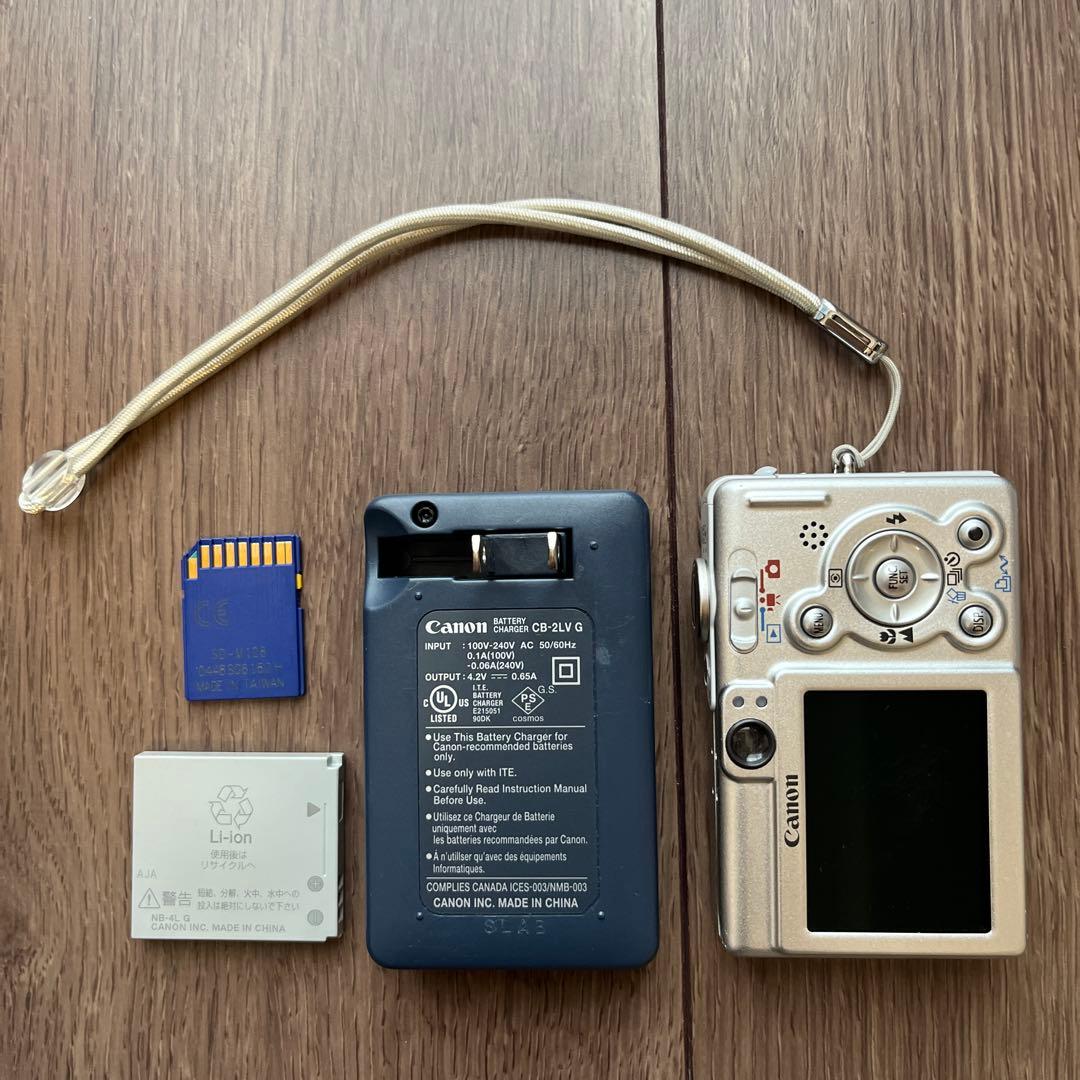 【中古】Cannon IXY DIGITAL40:充電器、電池、メモリーカード付