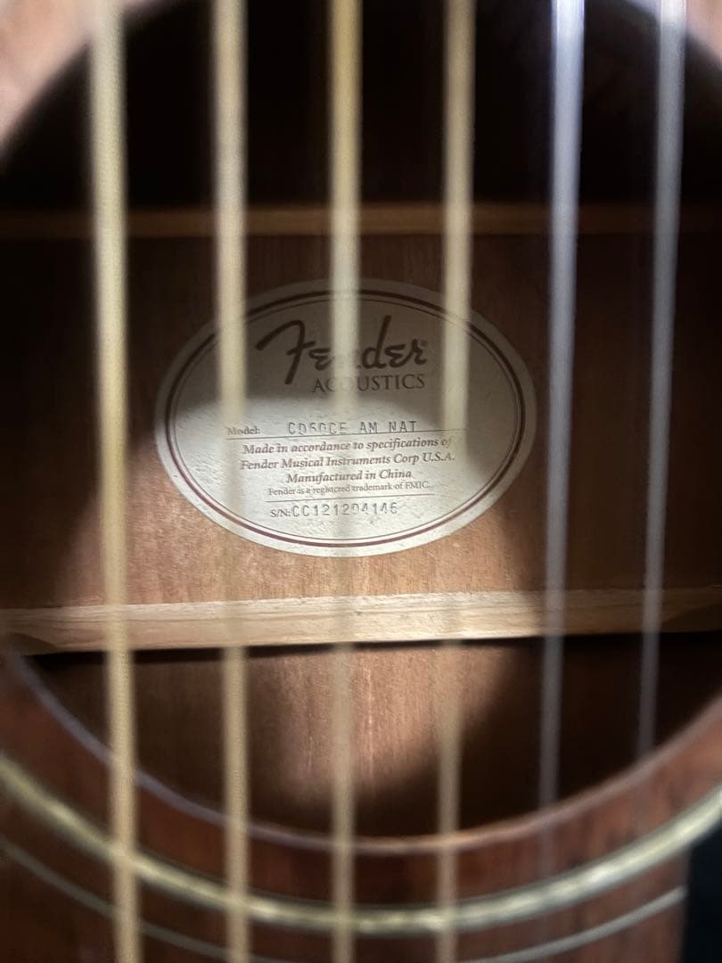 Fender 【CD-60CE】アコースティックギター AMNAT　フェンダー