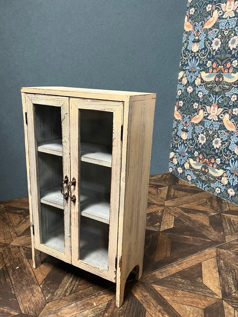 sarah＊キャビネット 飾り棚 インテリア 白家具 ショーケース