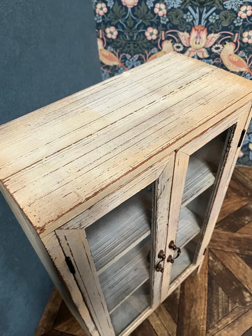 sarah＊キャビネット 飾り棚 インテリア 白家具 ショーケース