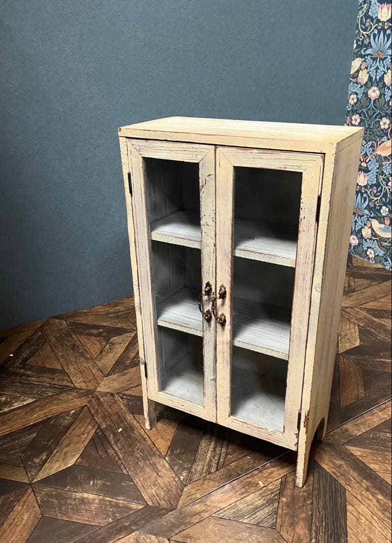 sarah＊キャビネット 飾り棚 インテリア 白家具 ショーケース