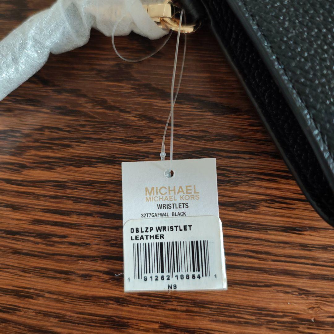 【新品・未使用】MICHAEL KORS ブラックレザー長財布 リストレット