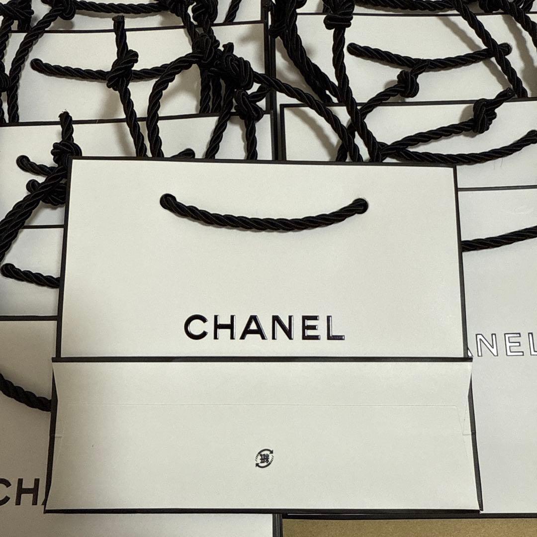 シャネル　ショッパー　小200枚、メッセージカード200枚封筒付き