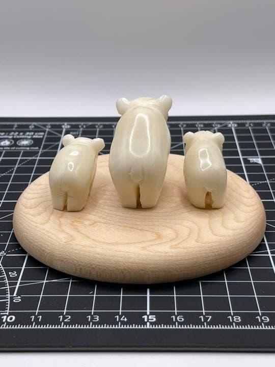 ナンタケットバスケット タグアナッツ 飾り クマの親子 6