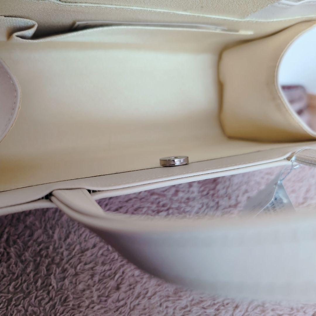 未使用✨岩佐　和装　バッグ　草履　市松模様　白