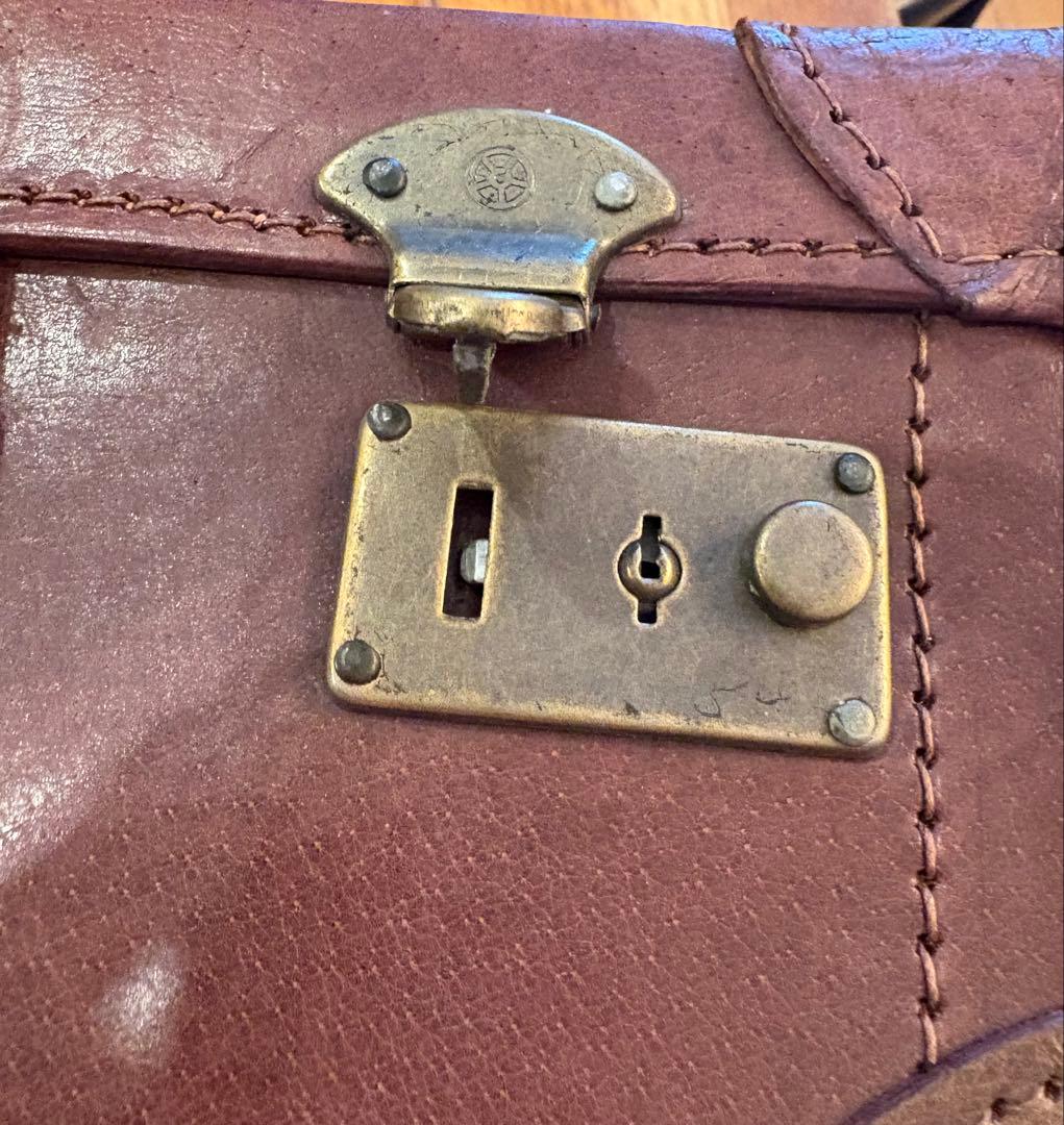 希少！良品 90s NEC バザールでござーる 本革製 トランクケース 非売品