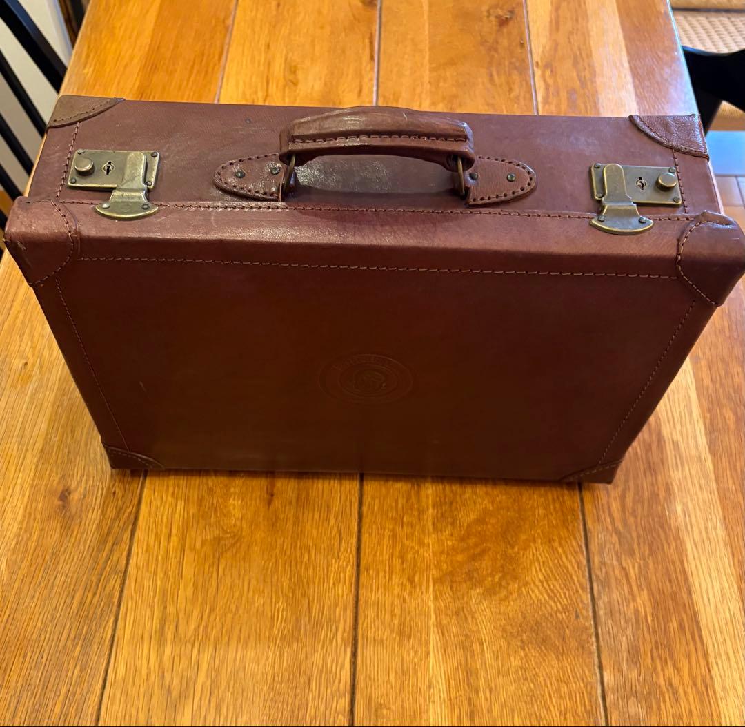 希少！良品 90s NEC バザールでござーる 本革製 トランクケース 非売品