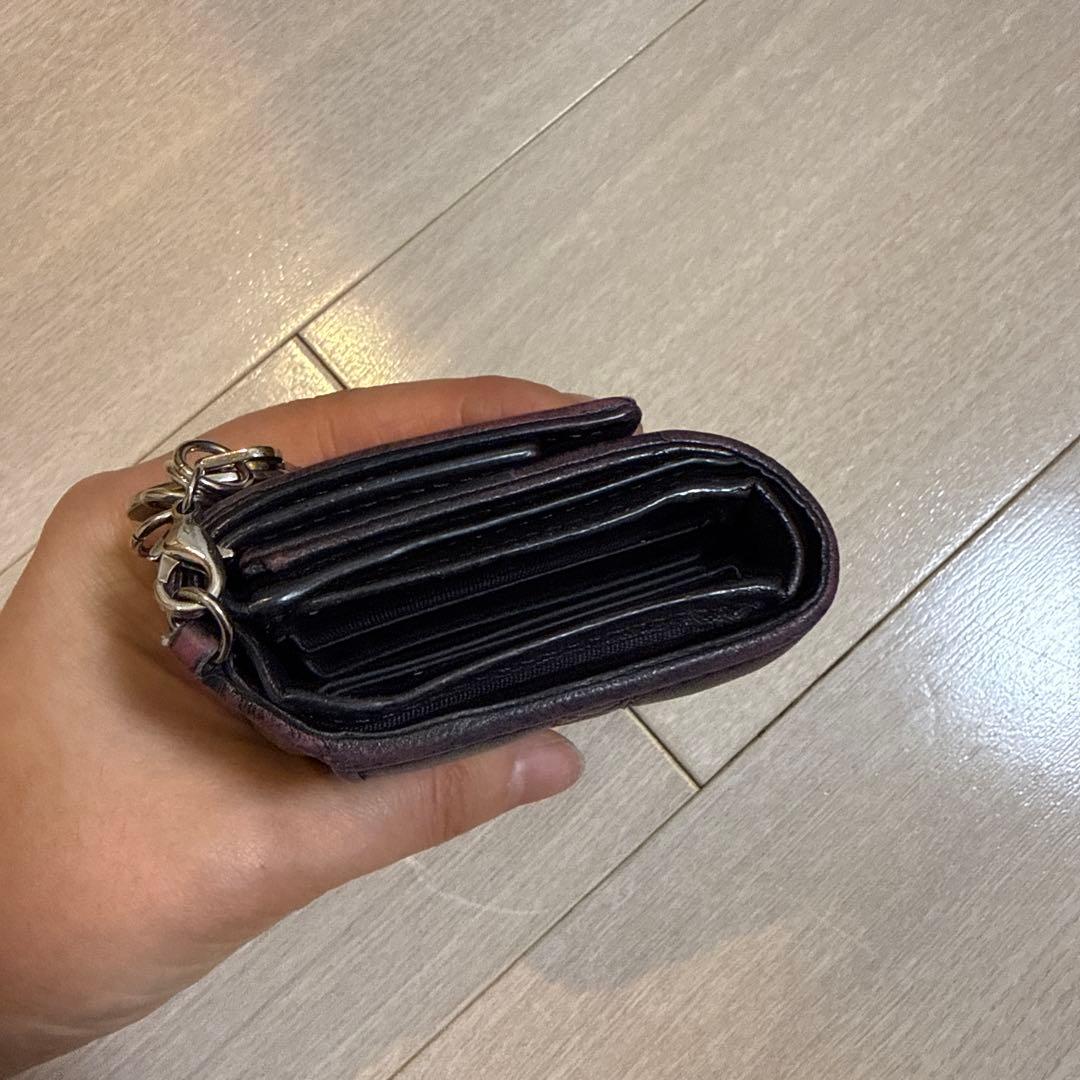 Lady Dior Lotus ウォレット　カナージュラムスキン