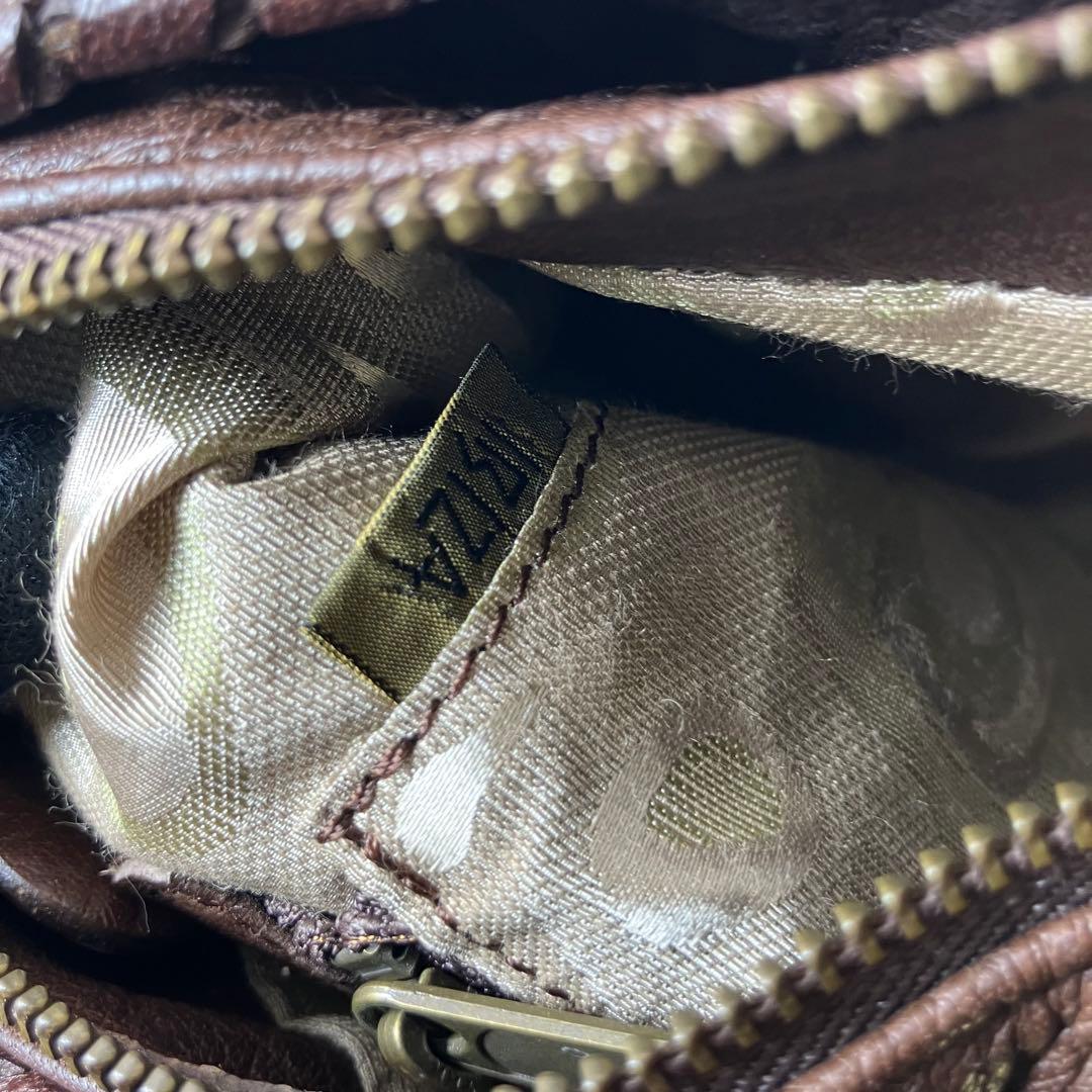 未使用級✨IBIZA イビサ パイソン 蛇革 斜め掛け ３室 ショルダーバッグ