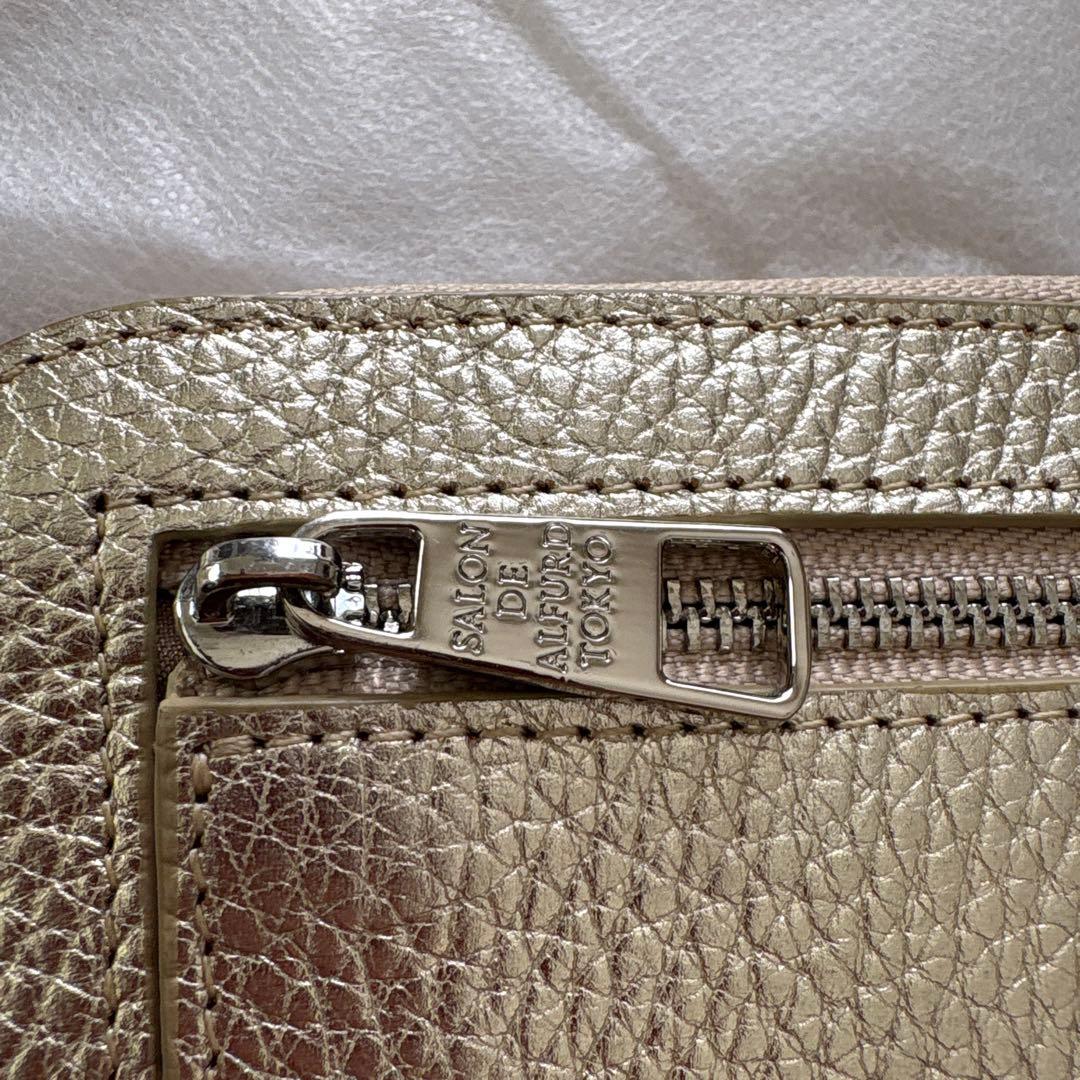 サロンドアルファード　ルクーチェ L字ゴールドミニ財布