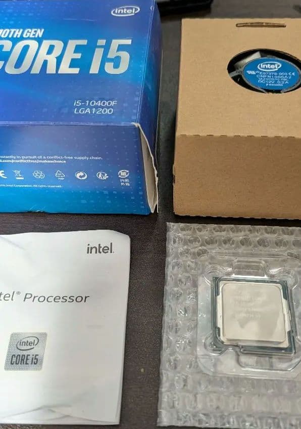 動作確認済み Intel Core i5-10400F CPU LGA 1200