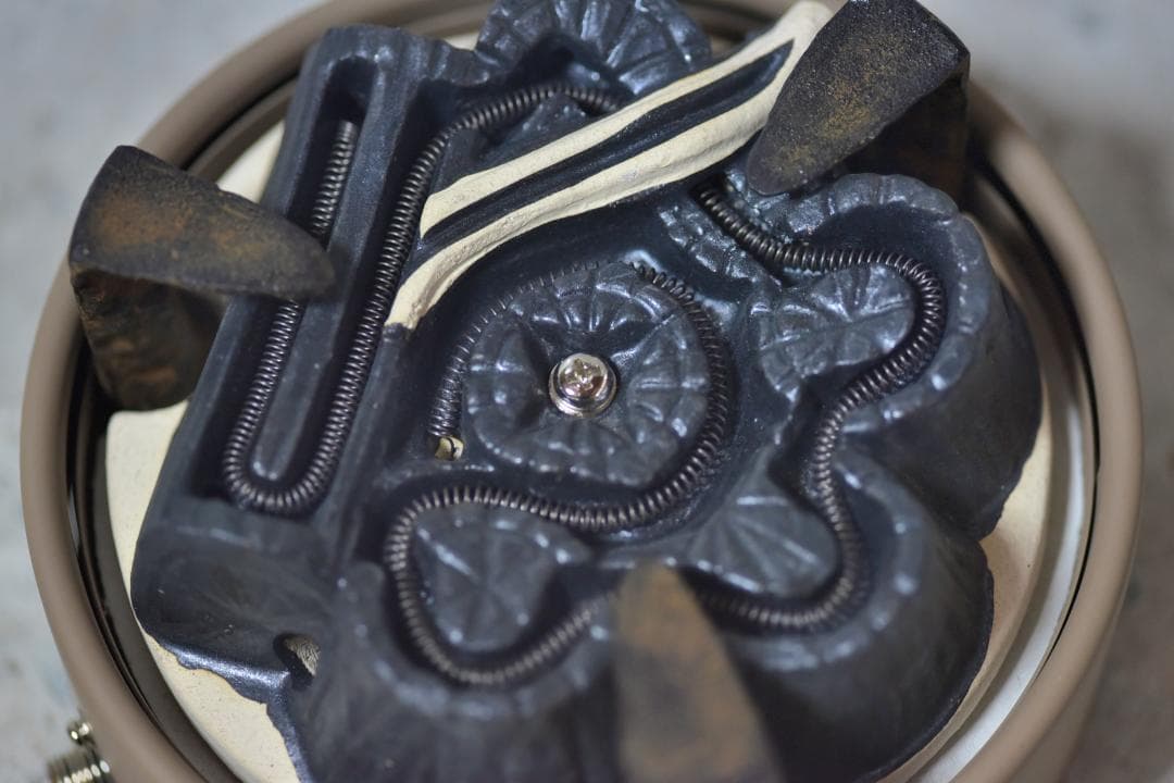 野々田電熱器　100V410W　ヒータ【極上品】お茶道具／共箱