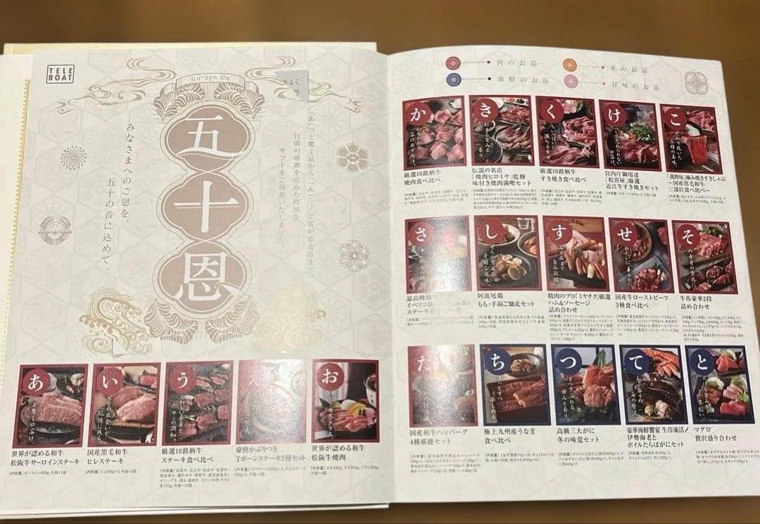 テレボート　カタログギフト　2025冬