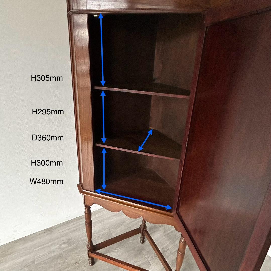 【最終値下げ】イギリス アンティーク　家具 コーナーキャビネット 296A