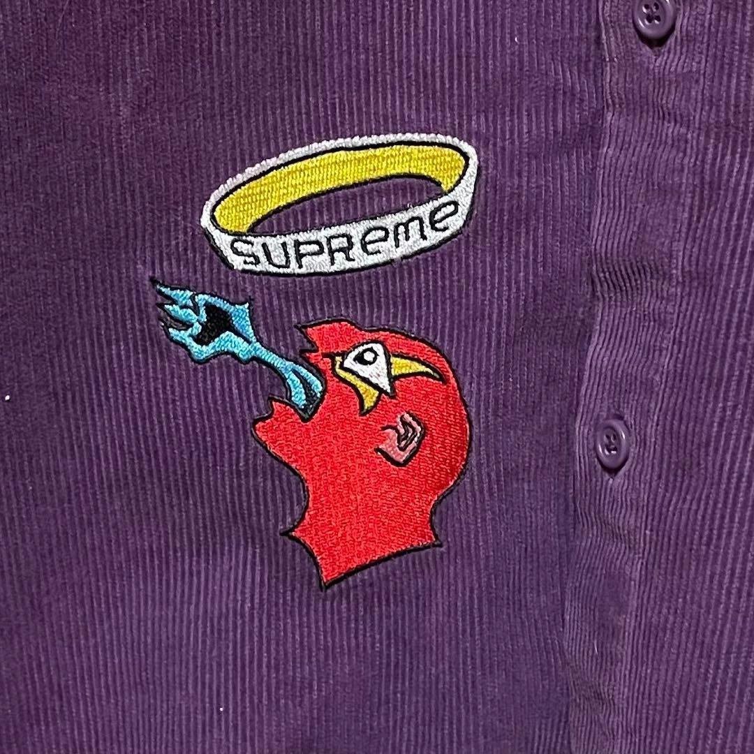 2024【入手困難】シュプリーム♤刺繍ビッグロゴ　コーデュロイジャケット即完売品