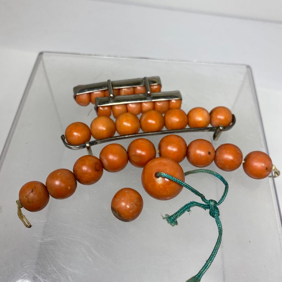 本赤珊瑚　玉　簪　93g チヒチ　東さ8-0107☆1F