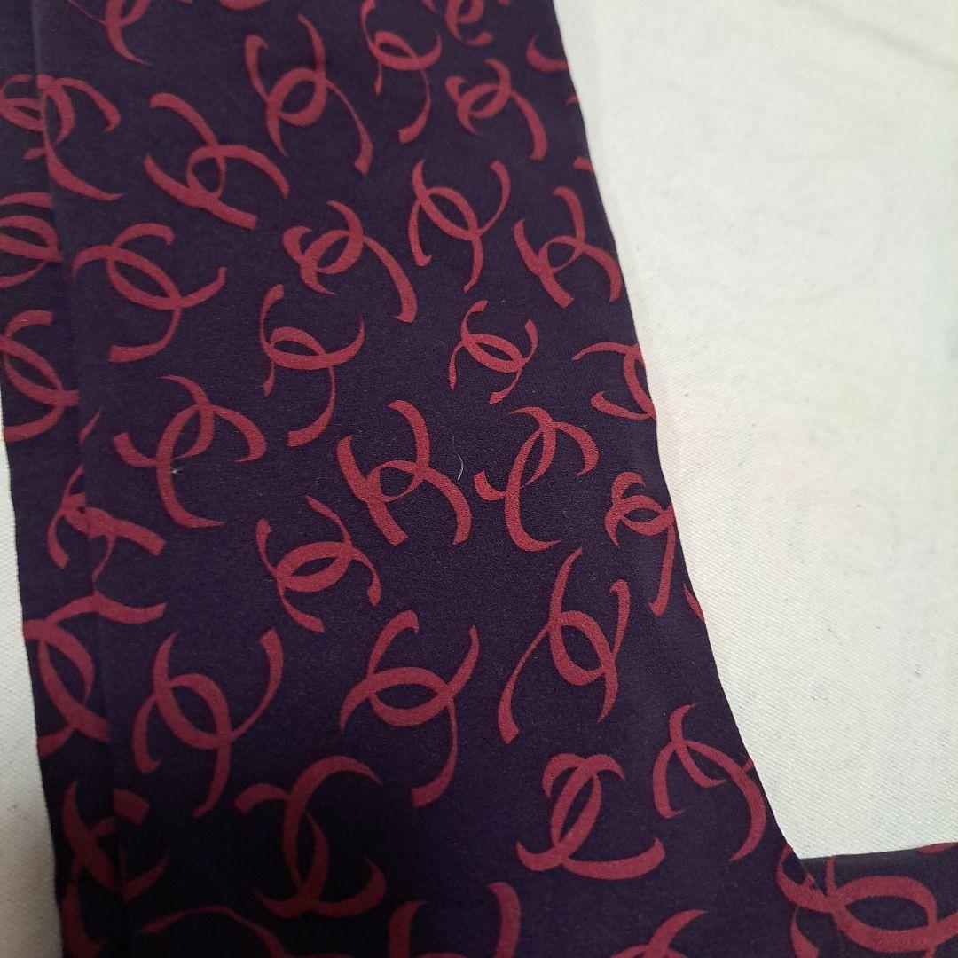 年末セール✩CHANEL ロゴタイツ 黒紫と赤