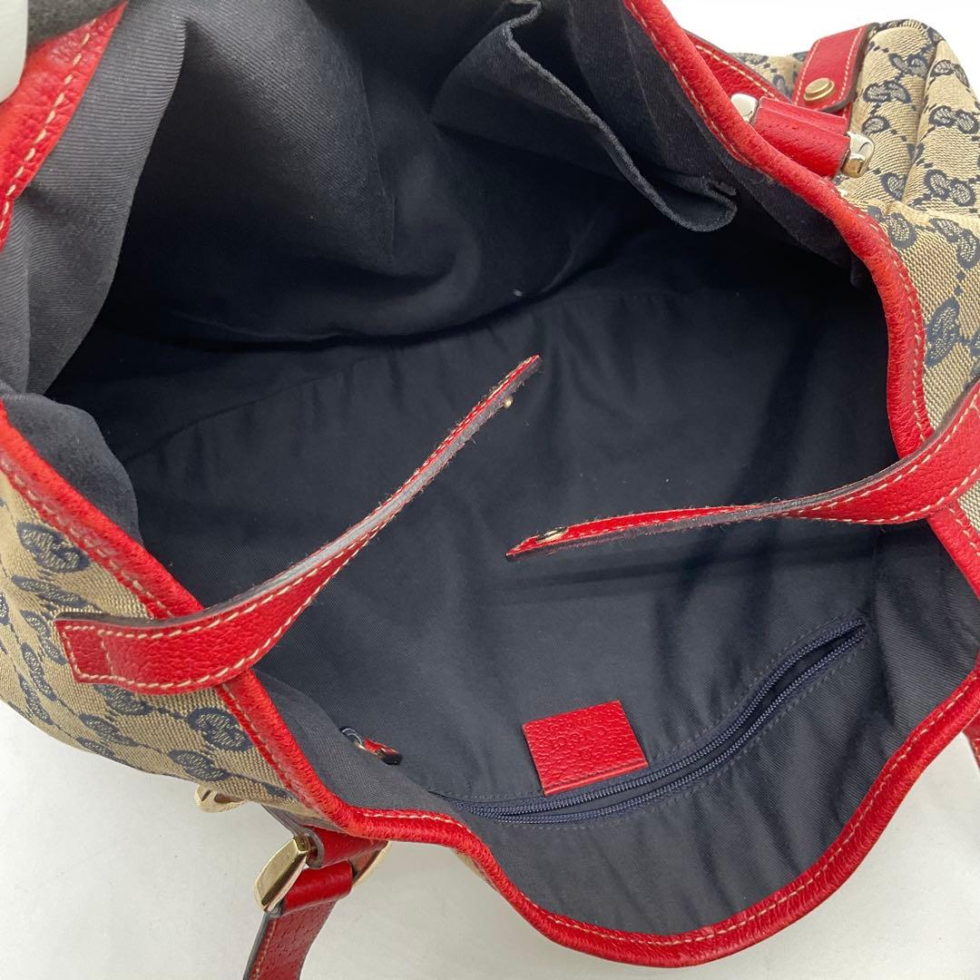 グッチ GUCCI トートバッグ GGパターン キャンバス レザー