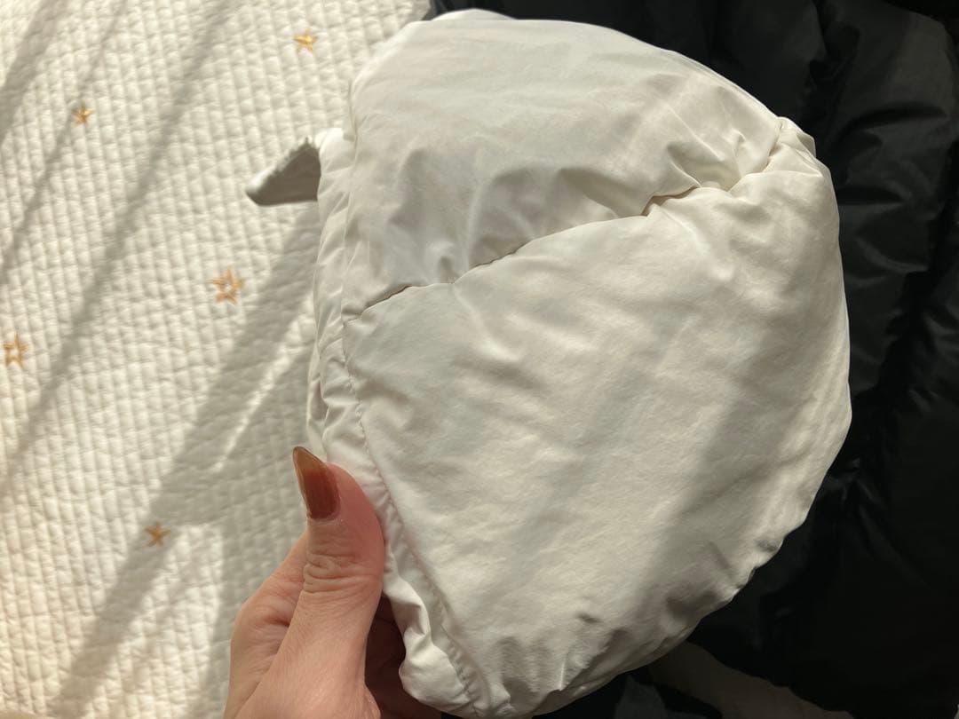 MONCLER キッズダウンコート ブラック/ホワイト