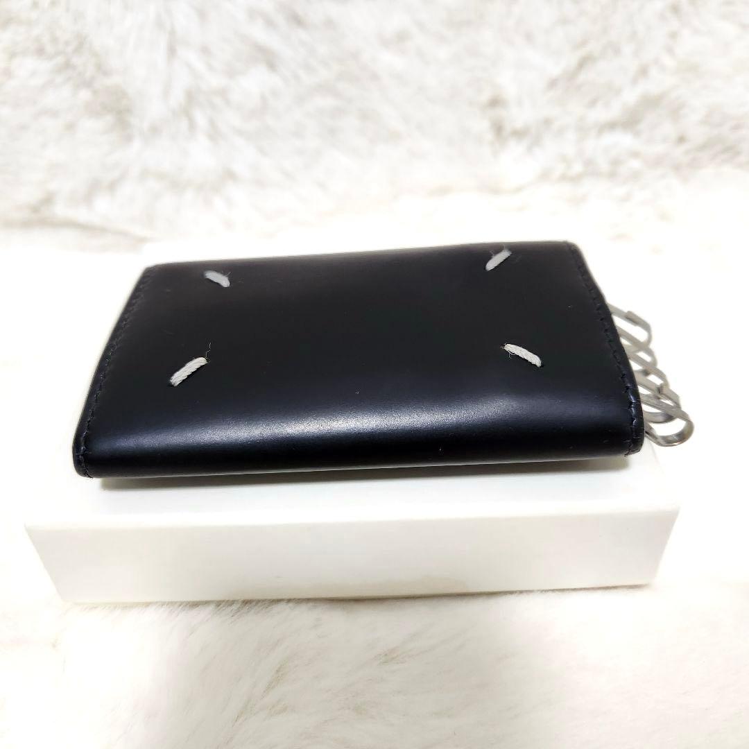 ✨美品　付属品完備✨マルジェラ　キーケース　ステッチ　6連　ブラック　黒
