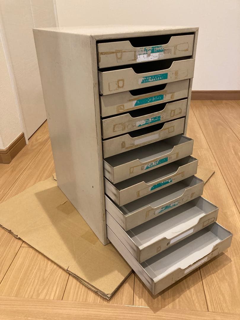 昭和レトロ　レターケース KOKUYO 10段　スチール製 A4サイズ