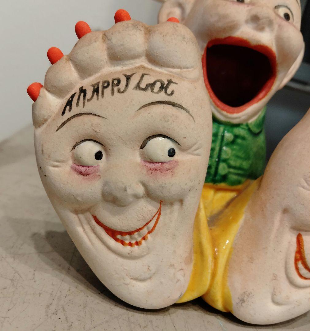 レア　50s 人面足 ビンテージ　灰皿　置物　オブジェ　ミッドセンチュリー