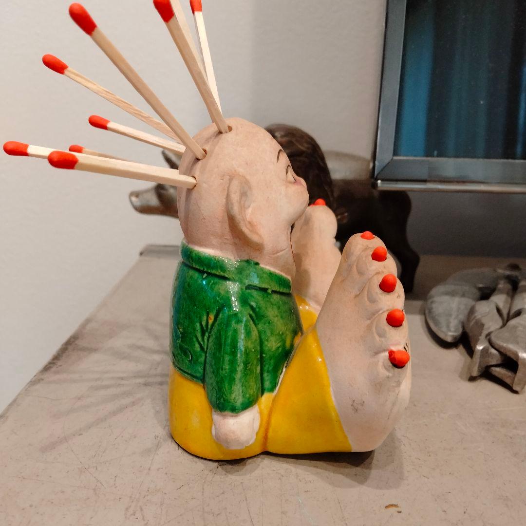 レア　50s 人面足 ビンテージ　灰皿　置物　オブジェ　ミッドセンチュリー