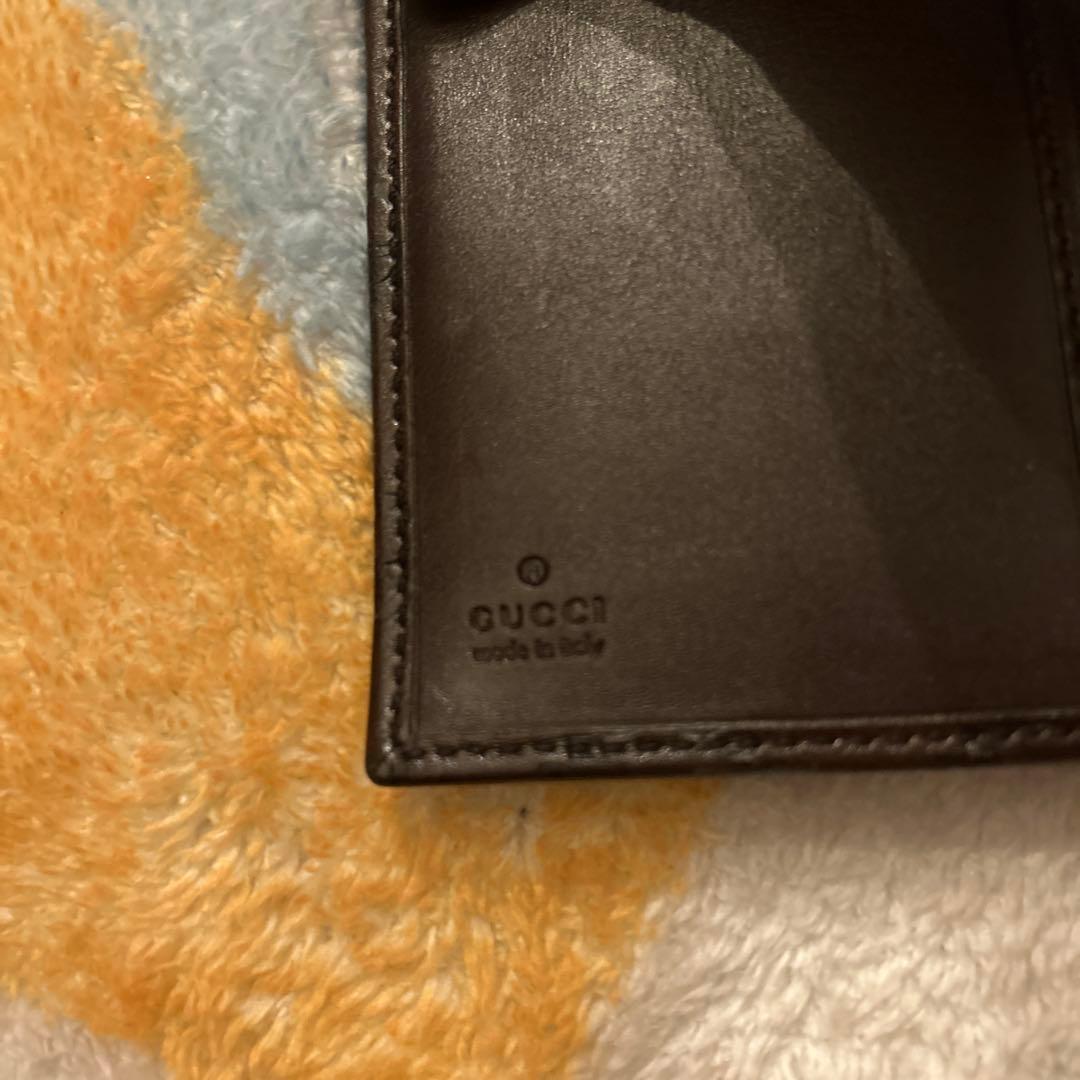 GUCCI ブラウンレザー スケジュール帳