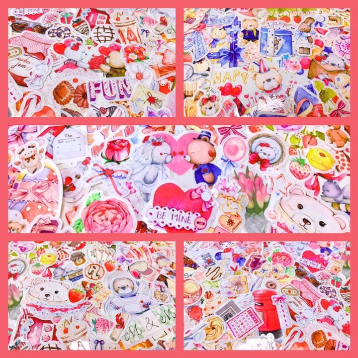 可愛いい❤️❤️フレークシール( ⸝⸝•ᴗ•⸝⸝ )ウェディングくまさんのセット♡♡